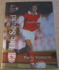 Arsenal Futera 2000 Fans Selection Paolo Vernazza chase foil card #121