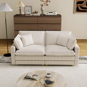 Modular Sectional Sofa,Deep Seat Couch for Living Room , 4 Pillow, Modern L-Shap - Picture 1 of 10