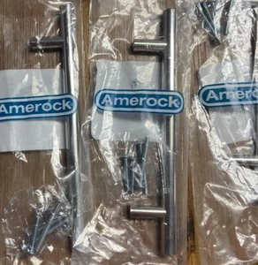 "NUEVO LOTE DE 6 TIRADORES AMEROCK 2000806 128 mm centro pulido níquel 7 3/8""" - Imagen 1 de 5