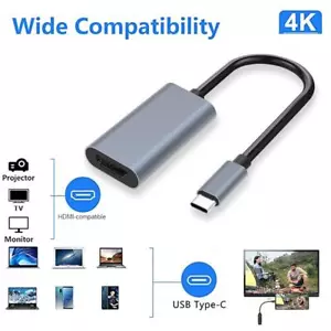 ✿Adattatore USB-C Tipo C a HDMI Cavo USB 3.1 per MHL Android Phone Tablet - Foto 1 di 9