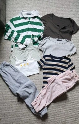 Lot of 8 Brandy Melville John Galt Crop Cami Tops Long Sleeve Pants Onsize S/M - Image 1 of 4