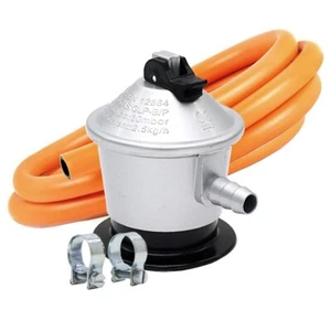 Kit regulador gas butano + manguera 3 metros y abrazaderas para paelleros cocina - Imagen 1 de 6
