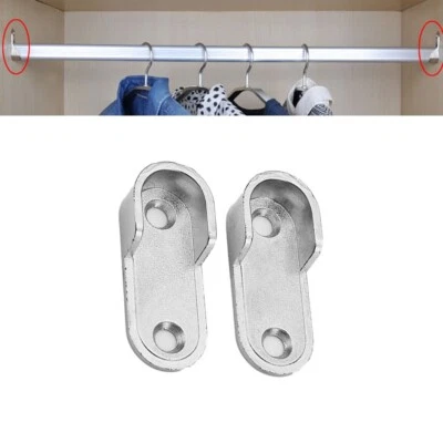 Robuster Kleiderstangenhalter für Schrankrohr elegant und langlebig 2 Stück - Bild 1 von 4