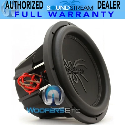 SOUNDSTREAM T5.124 12" TARANTULA 2000W MAX DUAL 4-OHM SUBWOOFER BASS SPEAKER NEW - Image 1 of 4