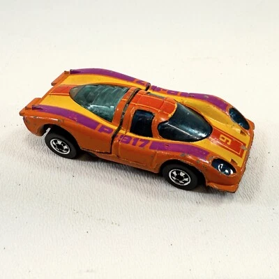 Vtg Hot Wheels 1977 Flying Colors Redlines Orange 1969 Porsche P-917 - Image 1 of 4