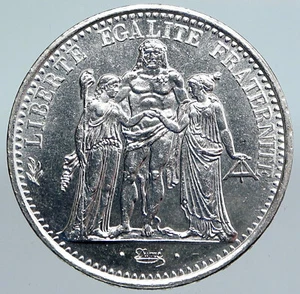 1968 Francia Grande Hércules Lema VINTAGE Plata Antigua 10 FRANCOS Moneda Francesa i90027 - Imagen 1 de 3