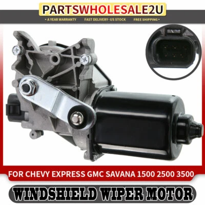 Front Windshield Wiper Motor for Chev Express GMC Savana 1500/2500/3500 6 Pins - Image 1 of 4