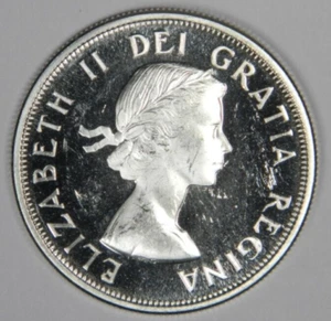 1964 CANADA 50 CENTS 50C DPL PROOF LIKE BU QE2 ELIZABETH II NICE! Inv#1032 - Picture 1 of 2