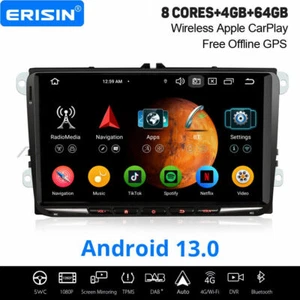 9" CarPlay Android 14 DAB+ Autoradio Navi Per VW Caddy Golf 5/6 Passat Tiguan T5 - Imagen 1 de 24