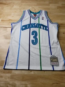 Camiseta Mitchell & Ness Rex Chapman Charlotte Hornets NBA Blanca Para Hombre Grande - Imagen 1 de 10
