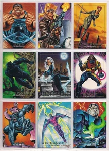 1992 MARVEL MASTERPIECES 1 COMPLETE 100 CARD BASE SET NM/M FRESH JOE JUSKO ART - Picture 1 of 1