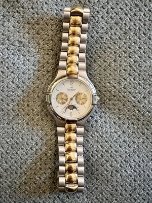 Orologio vintage uomo Pryngeps con fase lunare - Immagine 1 di 2