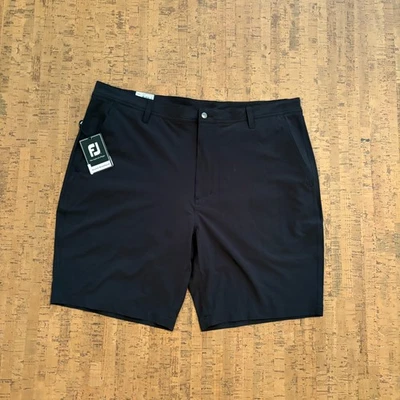 Pantalones Cortos de Golf FootJoy Para Hombre Rendimiento Ligeros Negros 40W 9" Entrepierna Elastizados Foto 1 de 4