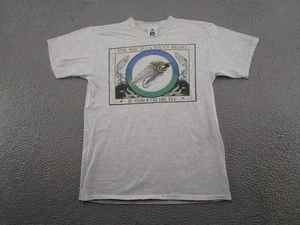 Camisa de comedia de pesca con mosca The Way to a Mans Heart is Through His de colección años 90 talla L - Imagen 1 de 12