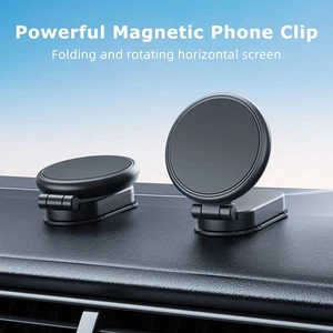 Support Téléphone Magnétique Compact et Discret pour Voiture avec Installatio - Photo 1 sur 9