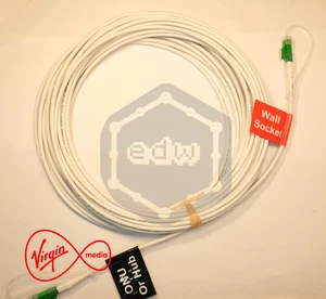Cable de fibra óptica Virgin Media de 10 m, conectores HEXATRONIC FIB4 G.657.A2-LC-QR/A - Imagen 1 de 5