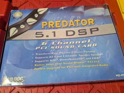 Mad Dog Predator 5.1 DSP 6 Channel PCI Sound Card (NIB) - Image 1 of 4