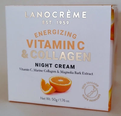 Lanocreme Face Cream Vitamin C + Collagen Energizing Night Cream 50g New/Boxed - Image 1 of 4