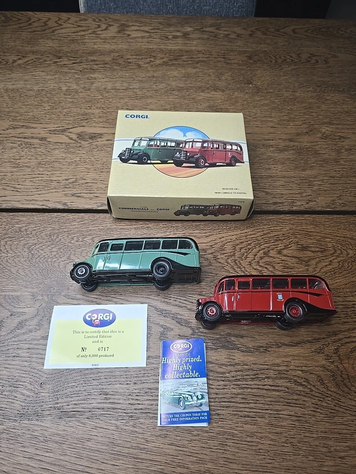 Corgi Bedford OB Coaches Corkills To Kasteel Diecast 97078 Limited Edition W Box - Image 1 of 4