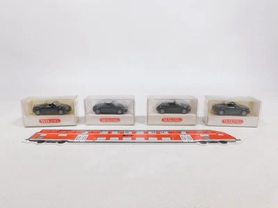 4X Wiking H0 1:87 Audi TT Roadster: 131 01 25 + 131 02 27, Mint + Box #CU960-0,5 - Immagine 1 di 3