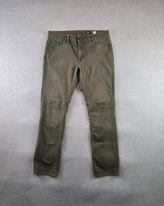 Volcom Jeans Men's 33x31 Green Vorta Slim Straight Fit Stretch Denim Skater Y2K - Picture 1 of 13