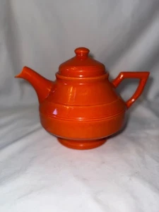 Tetera de cerámica naranja vintage Vernon Kilns Early California - Imagen 1 de 8
