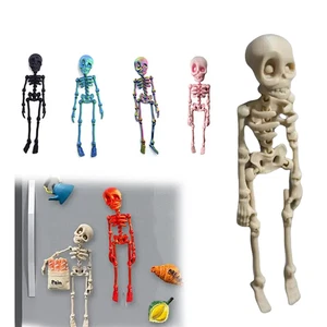 3D Printed Funny Goth Skeleton Fridge Magnets, Funny Goth Human Skeleton Toy - Picture 1 of 35