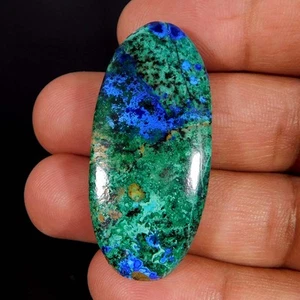 55.70Cts. Natural Bluebird Azurite Oval Cabochon Reiki Healing Loose Gemstone - Picture 1 of 3