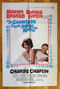 Póster original de la película A COUNDESS FROM HONG KONG - Brando & Loren - 27x41" 1967 - Imagen 1 de 2