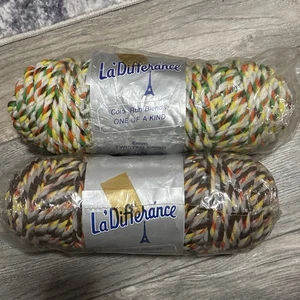 Lot of 2 VTG LA DIFFERANCE Multi Color Poly-Olefin Fiber MACRAME 150 Feet 6mm - Picture 1 of 6