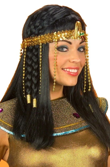 Egyptian Cleopatra Queen of Nile Beaded Snake Headpiece Costume Headband - Image 1 of 1