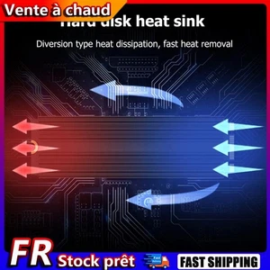 Disque dur SSD NVME, dissipateur de chaleur, radiateur en aluminium (noir) - Photo 1/7