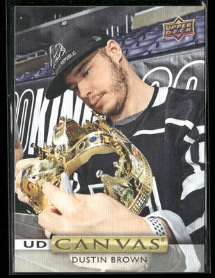 2019-20 Upper Deck #C69 Dustin Brown Los Angeles Kings UD Canvas Hockey Card - Image 1 of 2