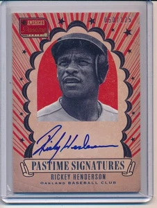 2013 PANINI AMERICA'S PASTIME RICKEY HENDERSON 050/125 - Picture 1 of 1