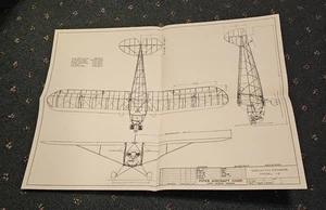Avión Piper Cub de 1940 modelo 4-J dibujo esquelético #313 - Imagen 1 de 1