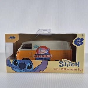 JADA TOYS 1961 VOLKSWAGEN BUS  SURF SHACK DISNEY STITCH 1:32 SCALE NEW - Picture 1 of 11