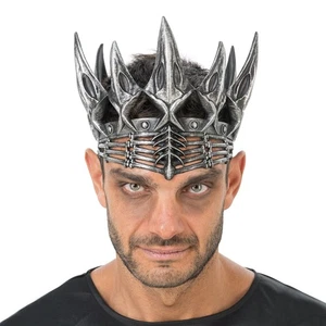 Krone altsilber Fantasy Gothic Halloween PU-Schaum Halloween Karneval Fastnacht - Bild 1 von 2