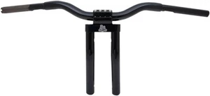 LA Choppers Motorcycle Kage Fighter-T Pullback Handlebar Black / Gloss - 13 Inch - Picture 1 of 2