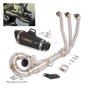 Sistema completo silenciador tubo de escape delantero negro para CF-Moto 675SS 2024-2025 675SR - Imagen 1 de 10