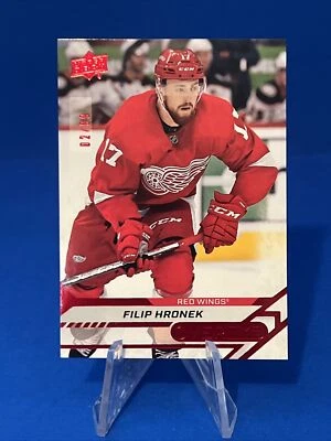 2020-21 Upper Deck Overtime Filip Hronek Red /99 Detroit Red Wings SP - Image 1 of 2