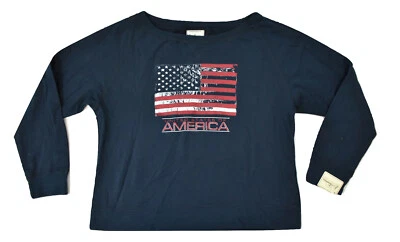 Sudadera J. America Mujer EE. UU. Estados Unidos de América Bandera Americana Nueva XL Foto 1 de 4
