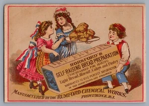 1800s Victorian Trade Card Horsford's Self-Raising Bread Preparation Providence - Picture 1 of 2