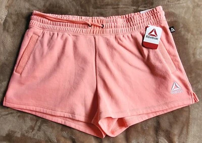 Reebok Mujer Renovar Francés. Rosa. Pantalones cortos con bolsillos. Talla XL  Foto 1 de 4