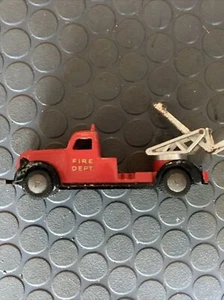 Vintage Tekno Fire Dept Red Fire Truck  Red & Black~ Denmark 1:43 - Picture 1 of 7