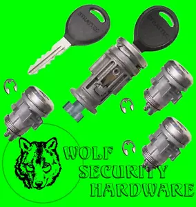 Dodge Durango 01-03 Ignition Switch Lock Cylinder & Door & Rear Lock Set 2 Keys - Foto 1 di 2