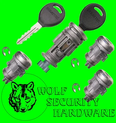 Dodge Durango 01-03 Ignition Switch Lock Cylinder & Door & Rear Lock Set 2 Keys - Image 1 of 2