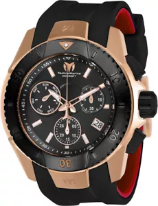 Technomarine UF6 Mens 45mm Rose Gold and Black Swiss Chronograph Watch TM-616005 - Picture 1 of 7