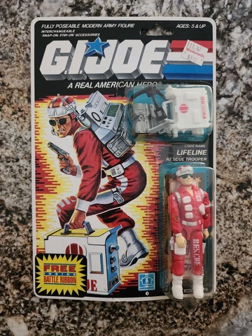 GI JOE LIFELINE 1985 w/Battle Ribbon Cover