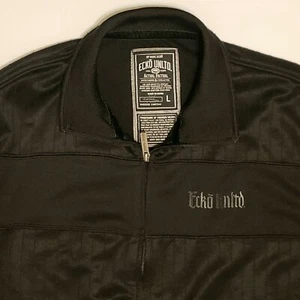 Marc Ecko Unltd Jacket Large Tonal Stripe and Embellishments Full-Zip (K) - Picture 1 of 5
