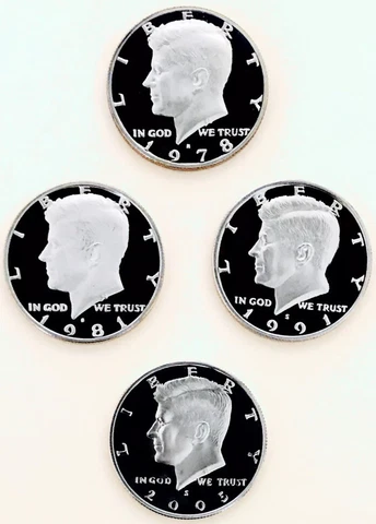 ⭐️4 DECADES OF⭐️SILVER PROOF⭐️KENNEDYS⭐️ALL HUGE DCAMS⭐️SUPERB GEMS⭐️BEST EVER⭐️ Cover